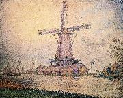 Paul Signac Dutch Mill at Edam oil painting reproduction